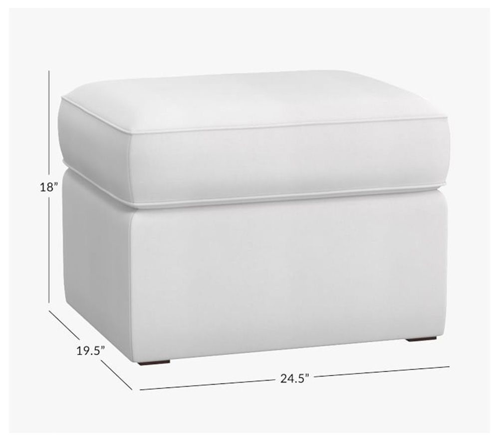 White ottomans deals